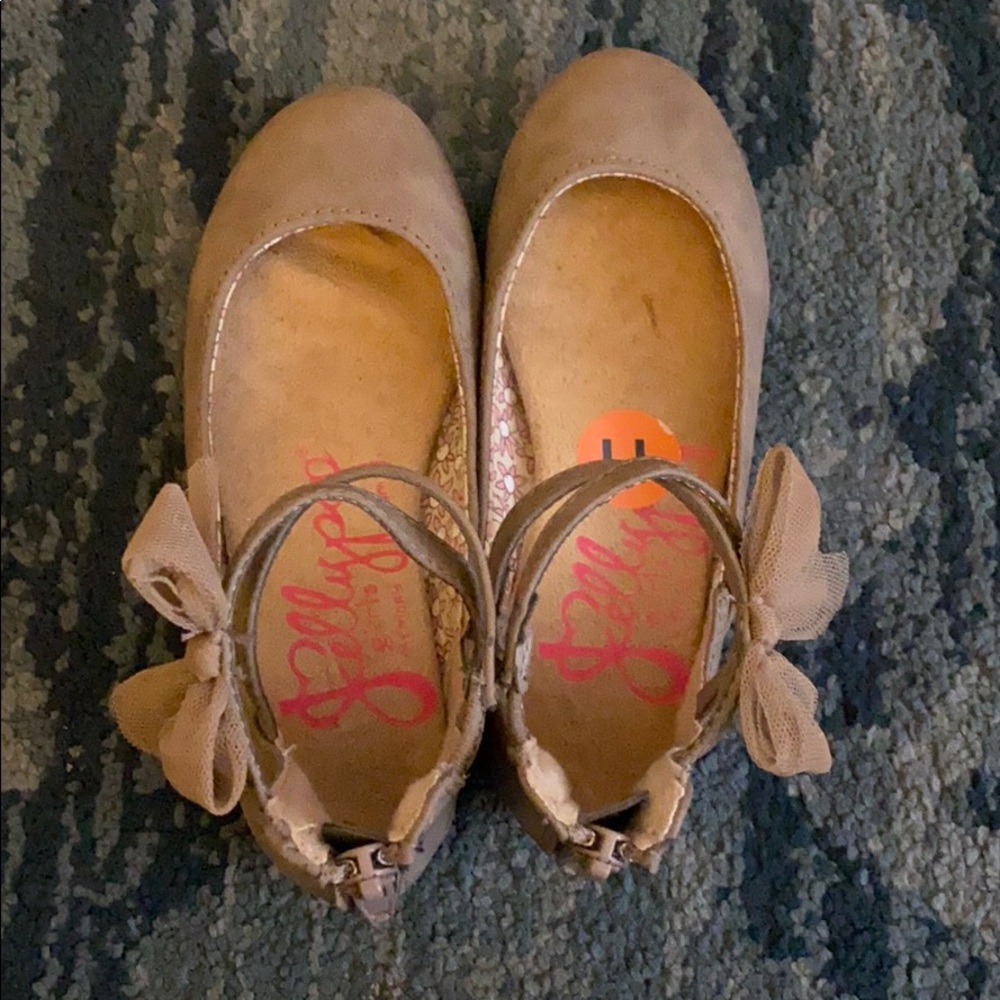 Jelly pop dark tan flats